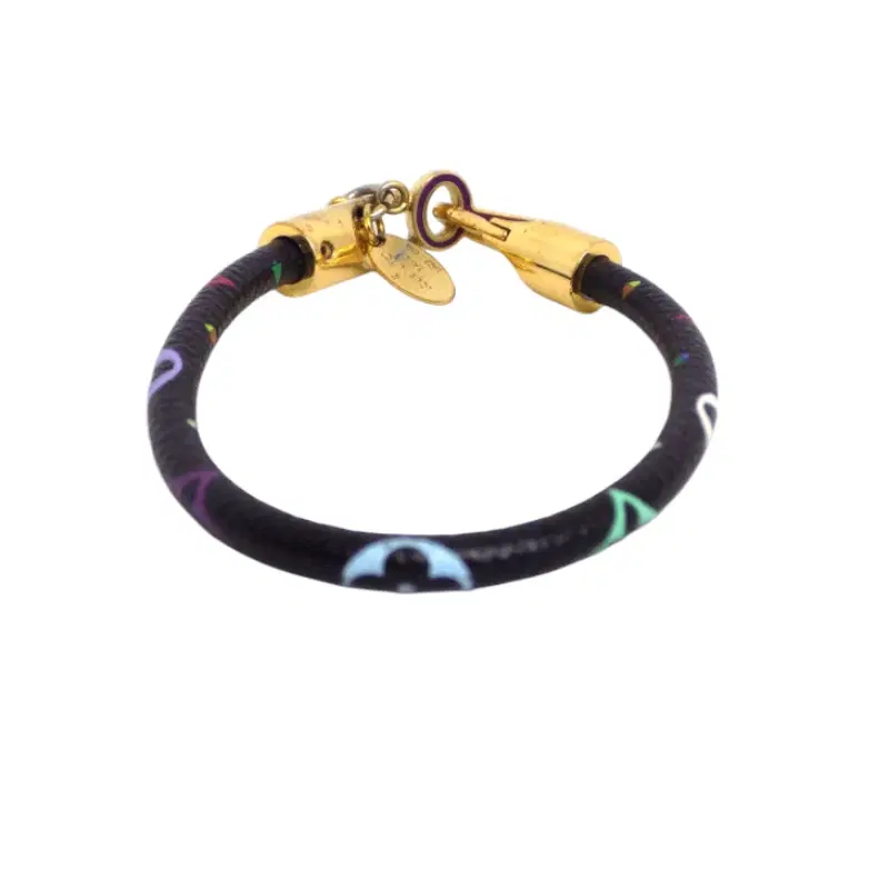 Louis Vuitton Black Luck It Monogram Multicolor Bracelet