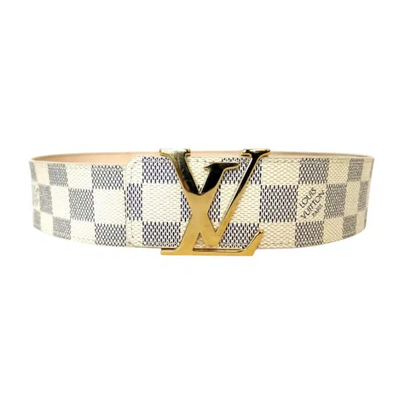 Louis Vuitton Damier Azur Canvas LV Initiales Belt