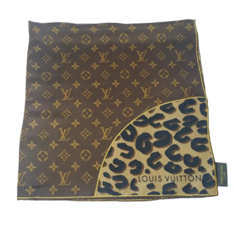 Louis Vuitton Monogram Leopard Silk Square Scarf-Hover-Image