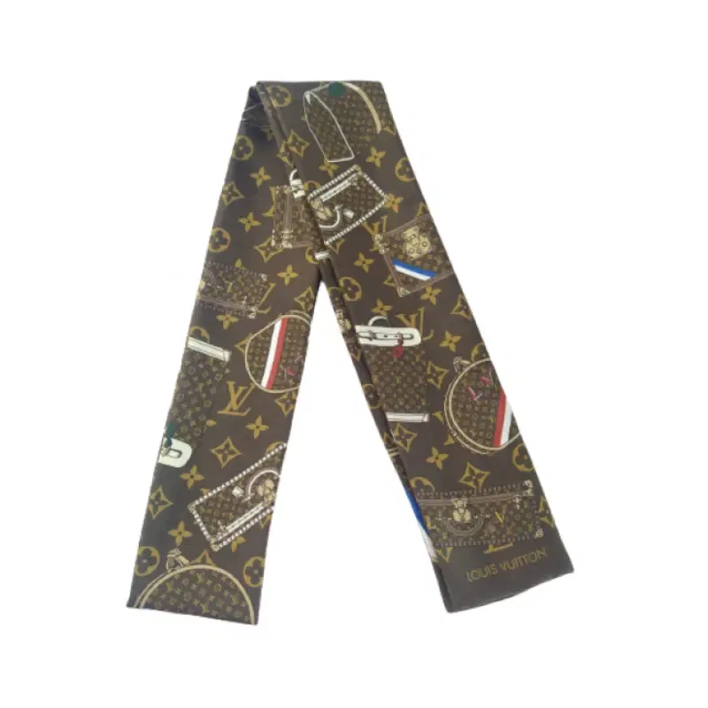 Louis Vuitton Monogram Silk Twilly Scarf