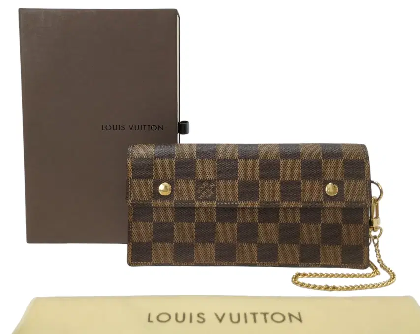 Louis Vuitton Bifold Long Wallet Damier Portefeuille Accordion