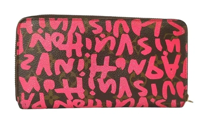 Louis Vuitton Pink Graffiti Stephen Sprouse Zippy Wallet