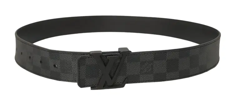 Louis Vuitton Damier Graphite LV Initiales Belt-Hover-Image