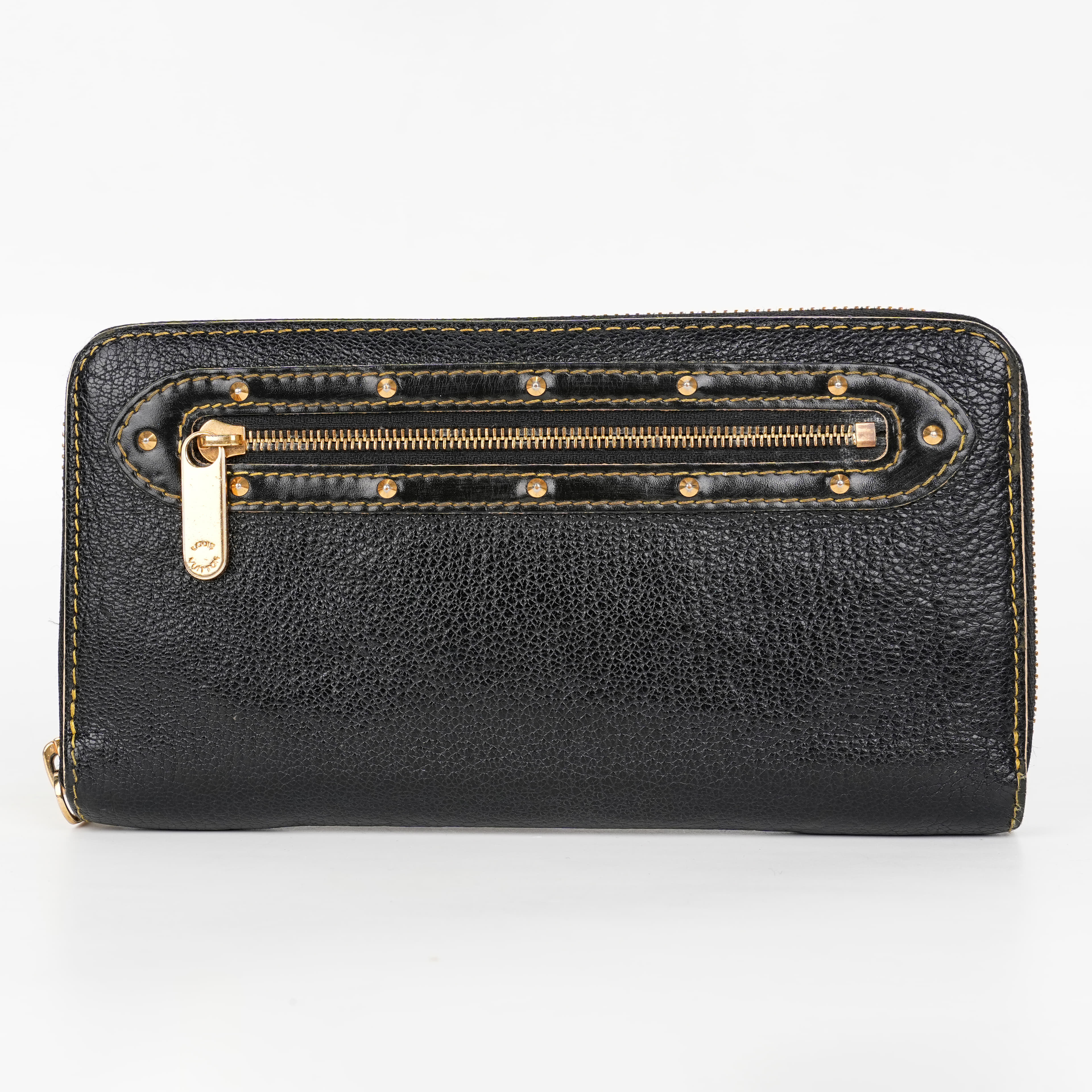 Louis Vuitton Suhali Black Zippy Wallet