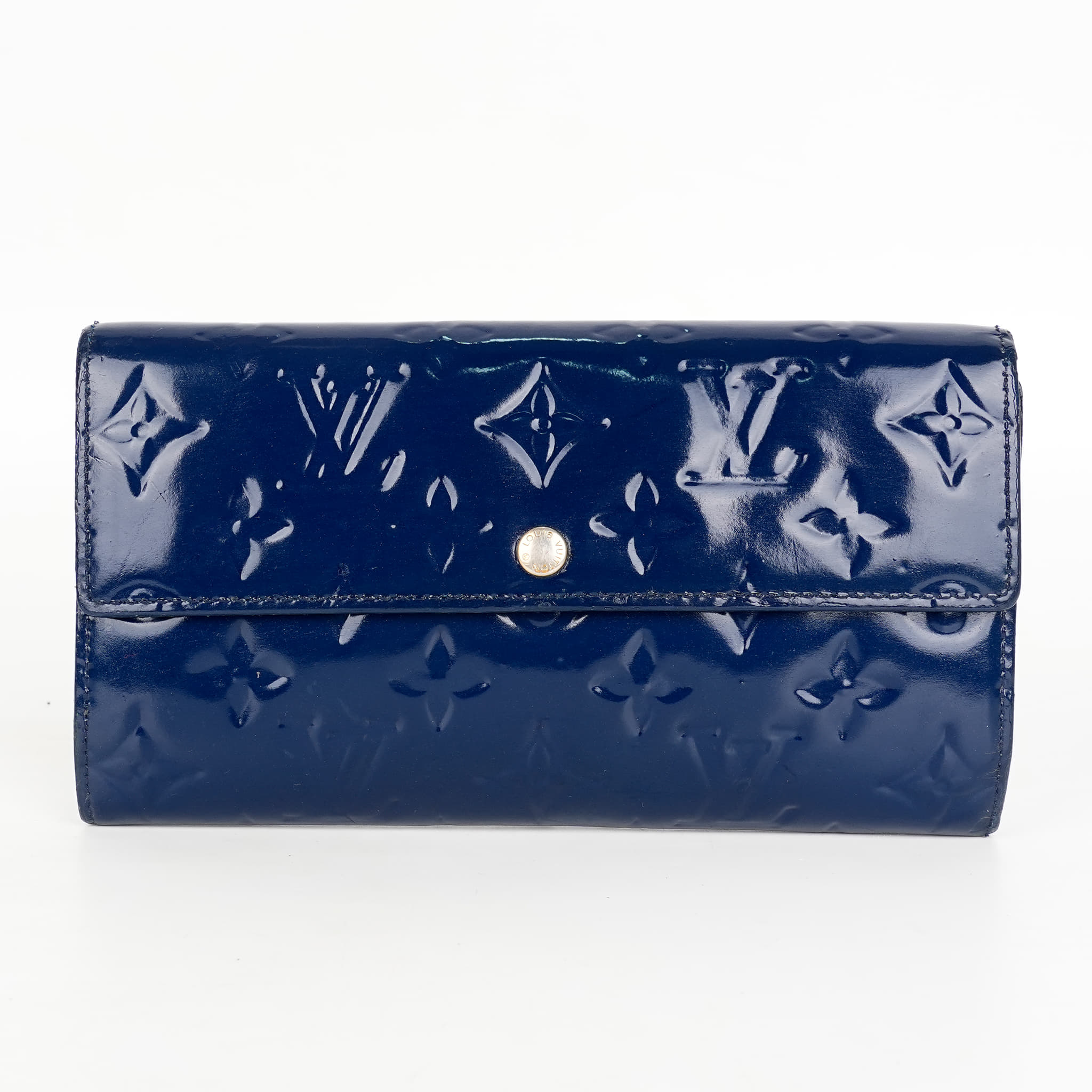 Louis Vuitton Sarah Vernis Wallet in Blue