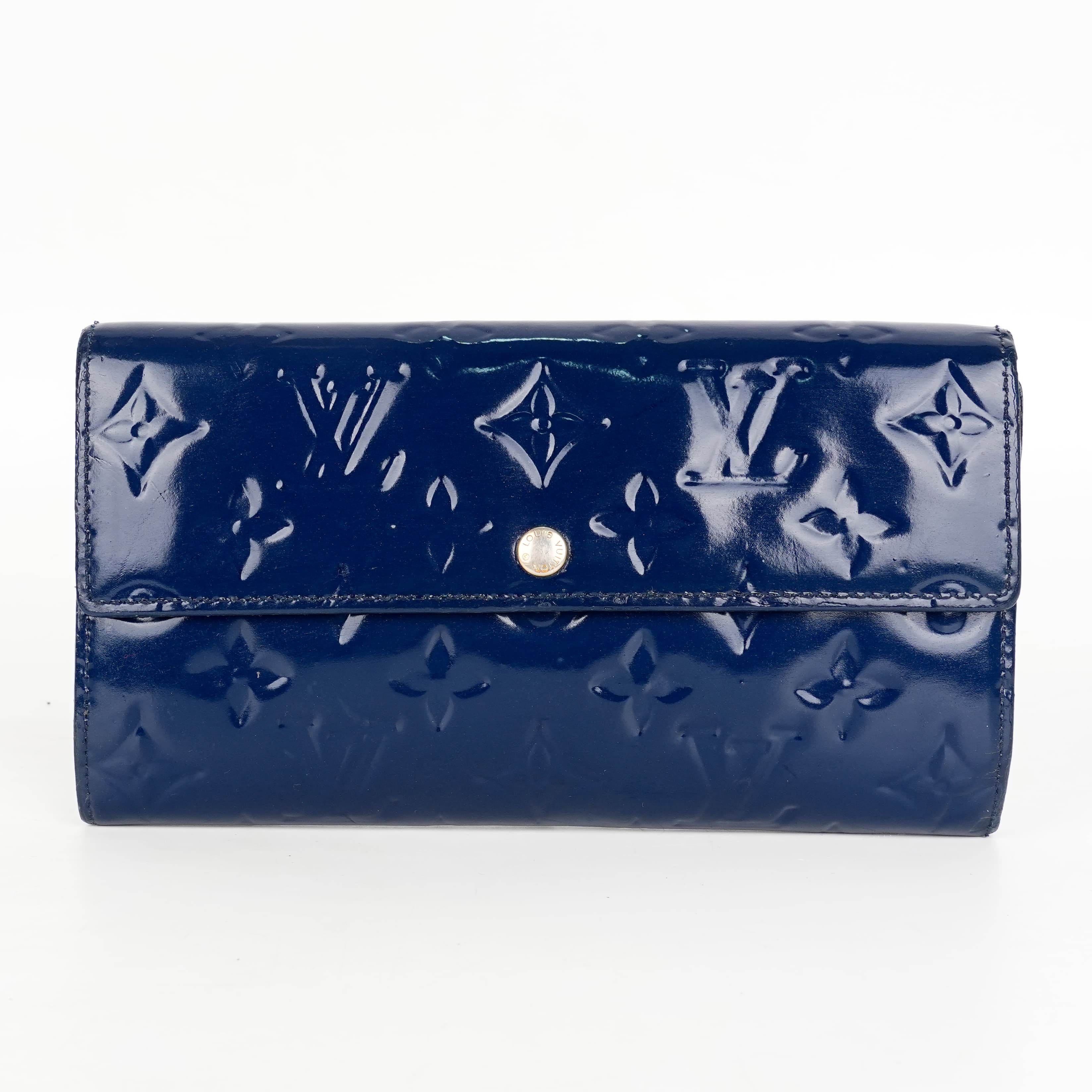 Louis Vuitton Sarah Vernis Wallet in Blue