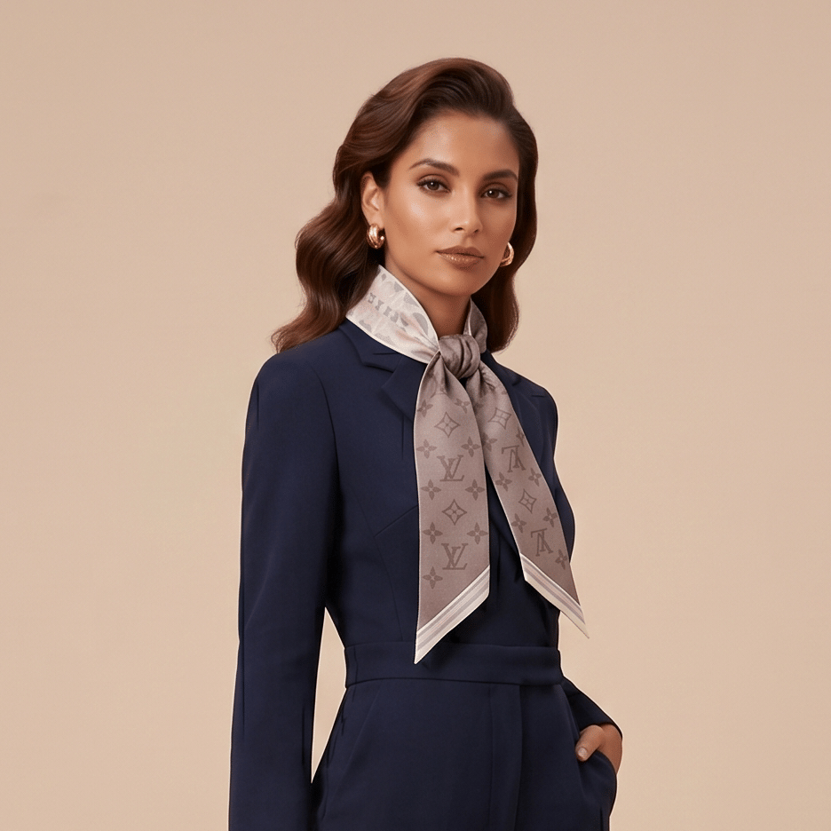 Louis Vuitton BB Rising Confidential Silk Scarf