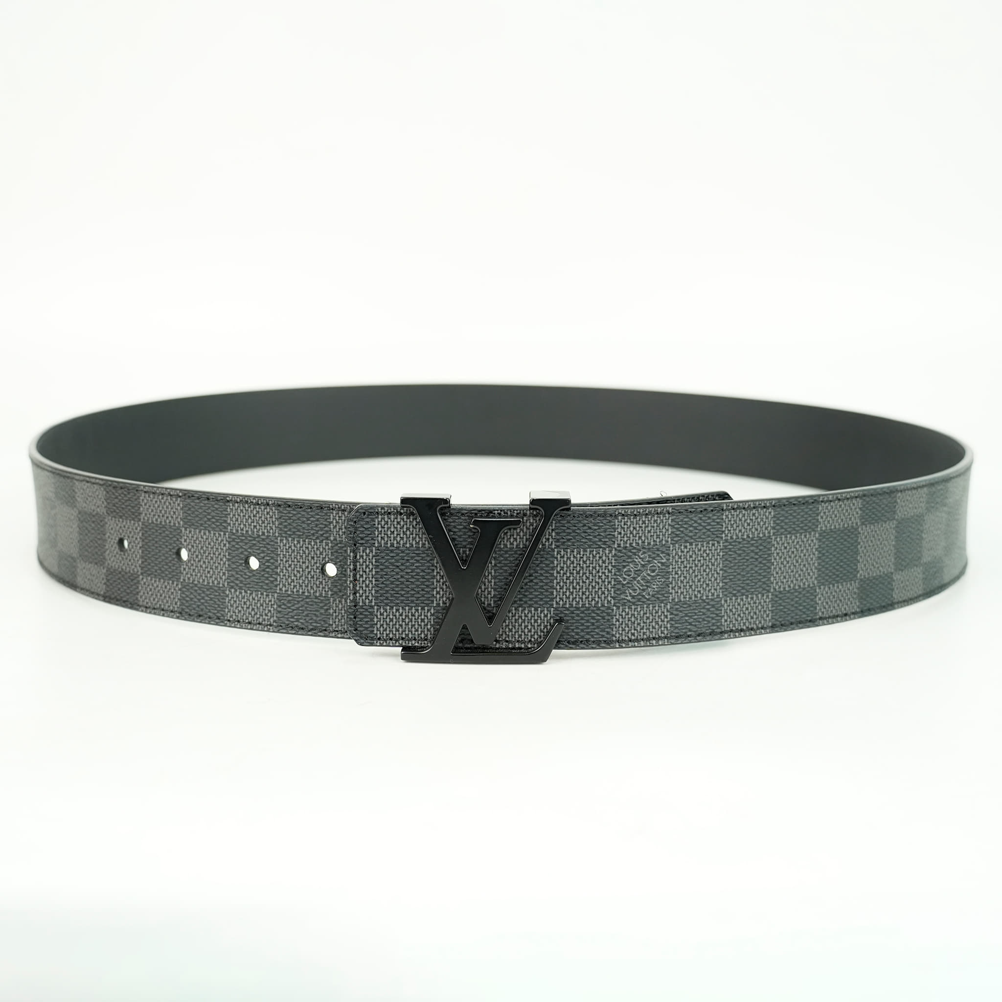 Louis Vuitton Damier Graphite Belt, Size 40