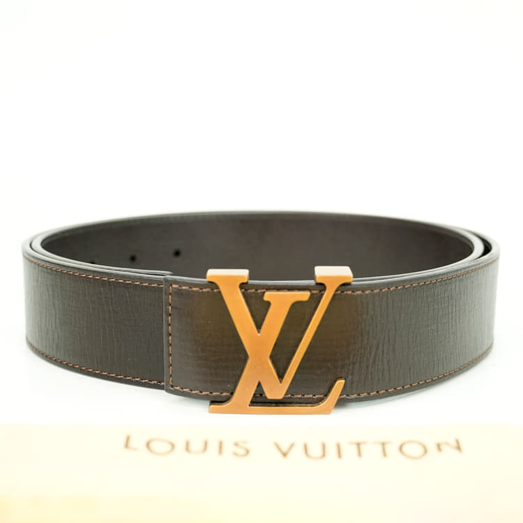 Louis Vuitton Brown Leather Belt-Hover-Image