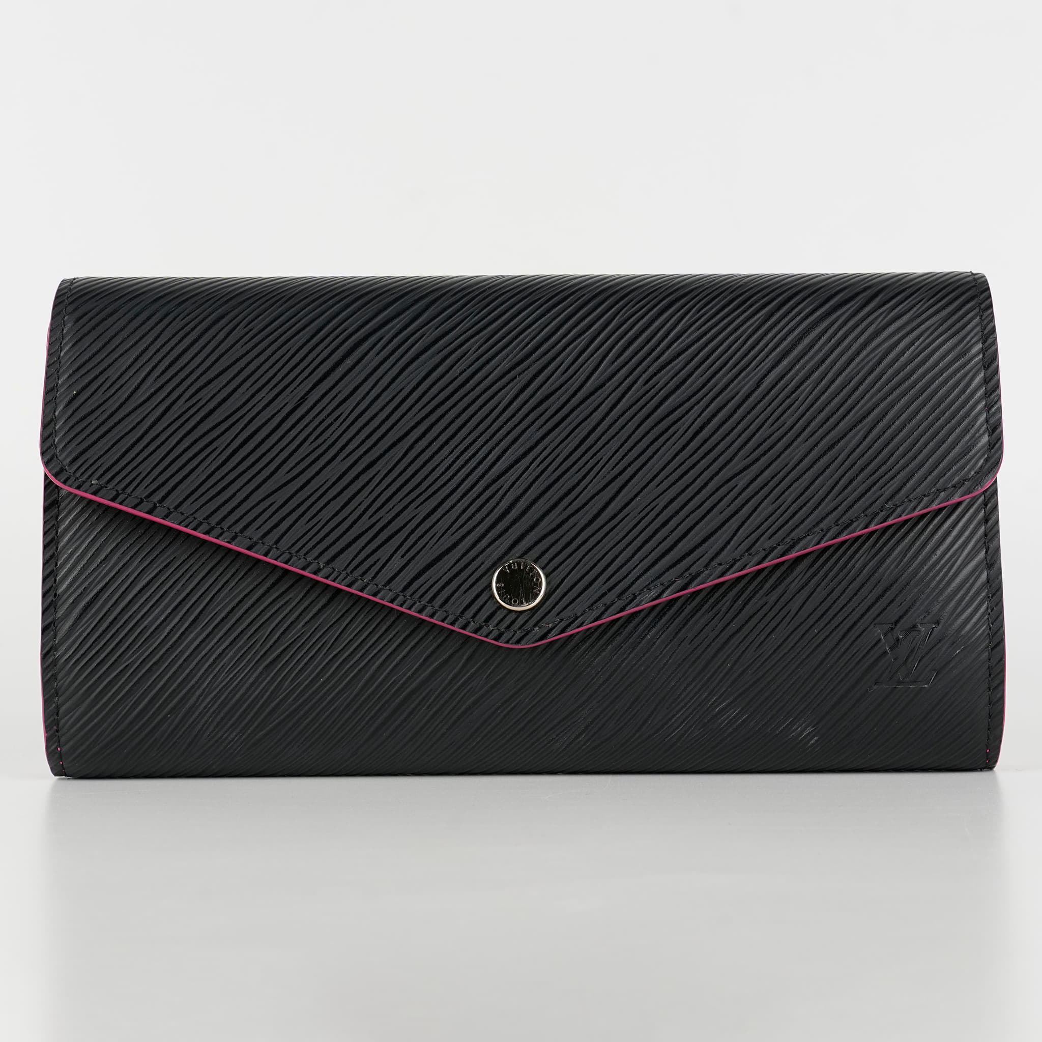 Louis Vuitton Sarah Wallet in Black and Pink