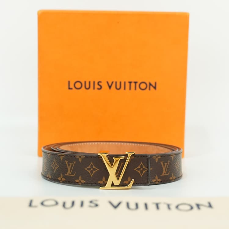 Louis Vuitton Monogram 25mm Initiales Belt 80-36-Hover-Image