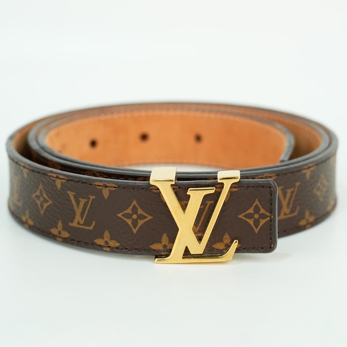 Louis Vuitton Monogram 25mm Initiales Belt 80-36