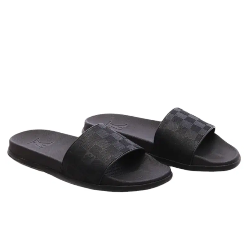 Louis Vuitton Mens Rubber Damier Waterfront Mule