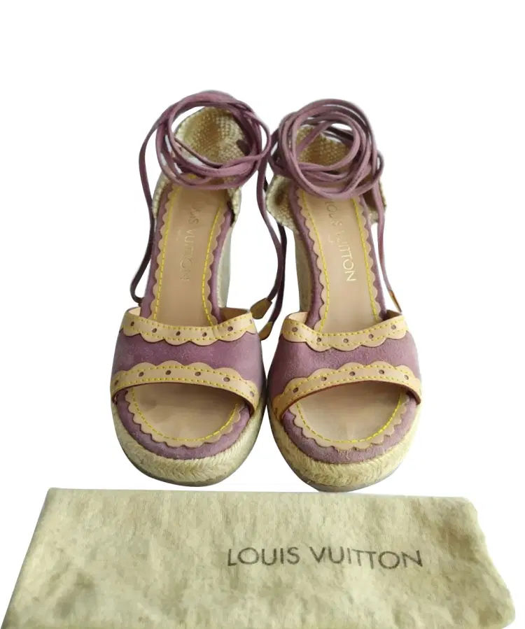 Louis Vuitton Eameralda Leather Espadrille Wedges-Hover-Image