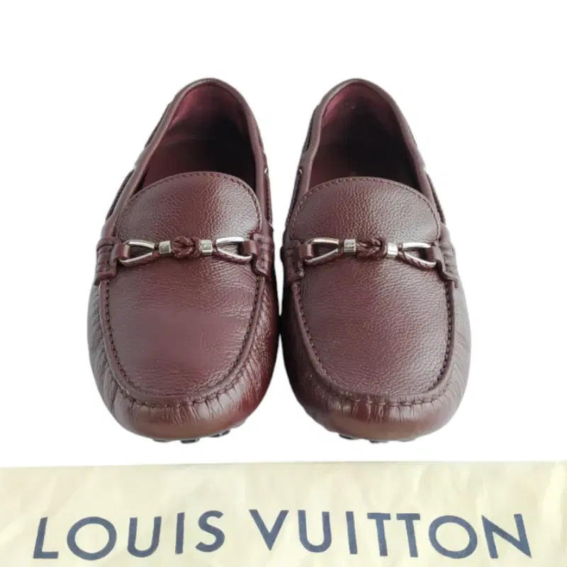 Louis Vuitton Burgundy Leather Braid Knot Loafer