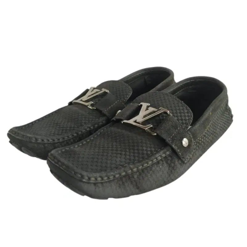Louis Vuitton Suede Damier Monte Carlo Driver Loafer