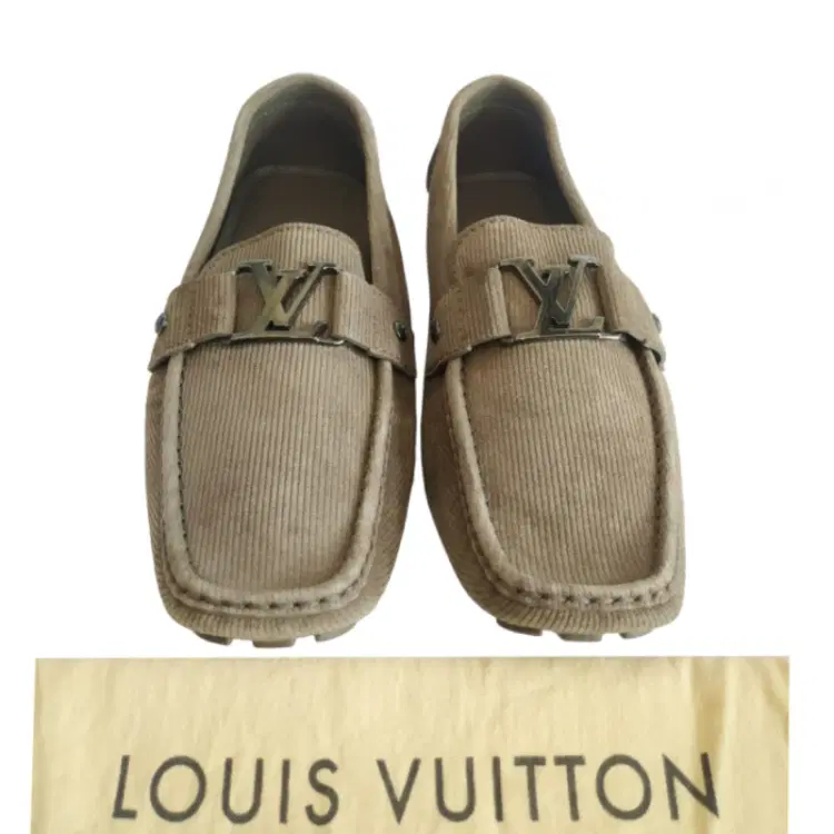 Louis Vuitton Beige Suede Lining Monte Carlo Loafer-Hover-Image