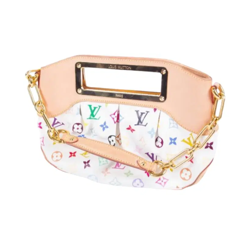 Louis Vuitton Multicolor Judy MM White