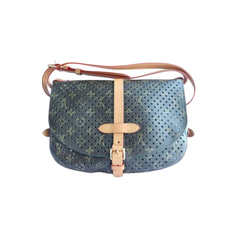 Louis Vuitton Monogram Flore Perforated Saumur Bag, Limited Edition