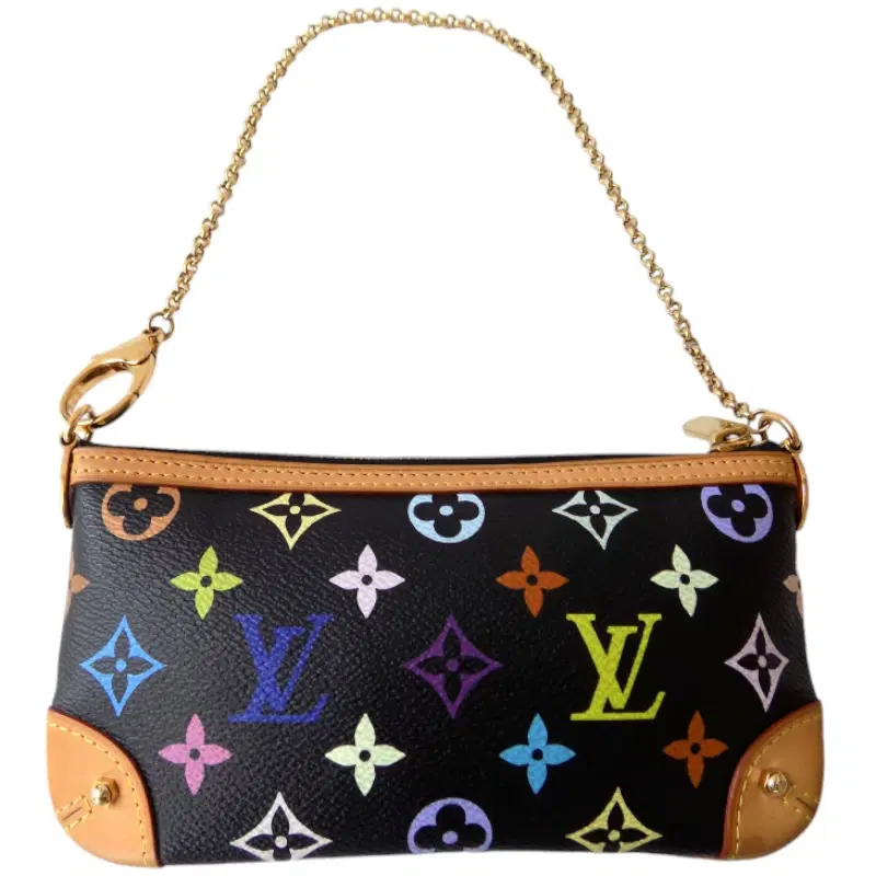Louis Vuitton Black Monogram Multicolore Milla MM Pochette Bag | Luxepolis.com