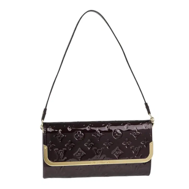 LOUIS VUITTON Amarante Monogram Vernis Rossmore MM Bag