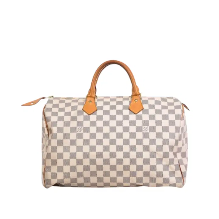 Louis Vuitton Speedy 35 Damier Azur Canvas Handbag-Hover-Image