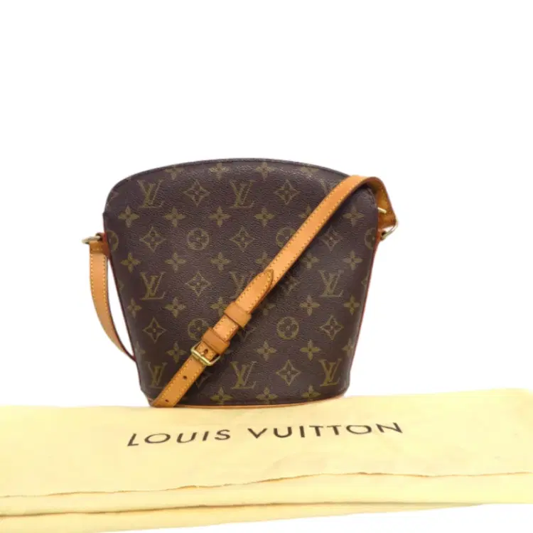 Louis Vuitton Drouot Leather Crossbody Bag-Hover-Image
