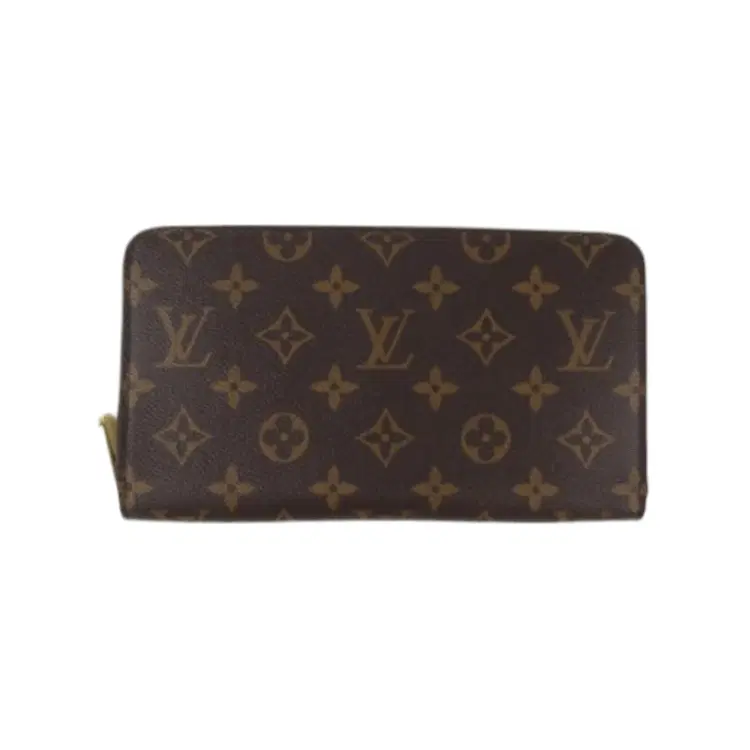 Louis Vuitton Brown Leather Monogram Zippy Organizer-Hover-Image