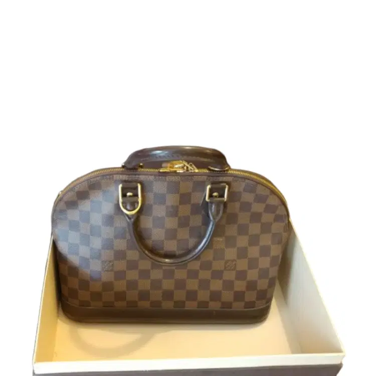 Louis Vuitton Damier Canvas Alma Satchel-Hover-Image