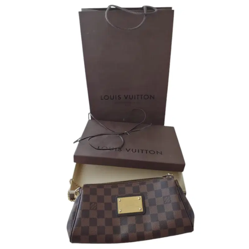 Louis Vuitton Damier Ebene Canvas Eva Clutch
