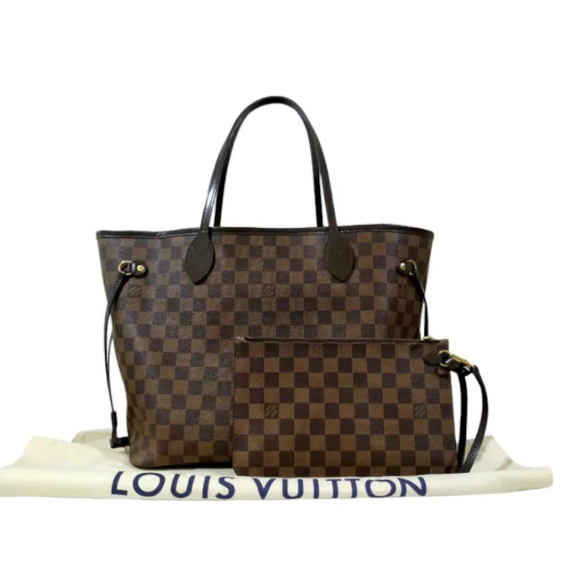 Louis Vuitton Neverfull MM Damier Ebene Canvas Tote