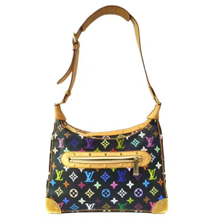 Louis Vuitton Black Monogram Multicolor Boulogne Bag-Hover-Image