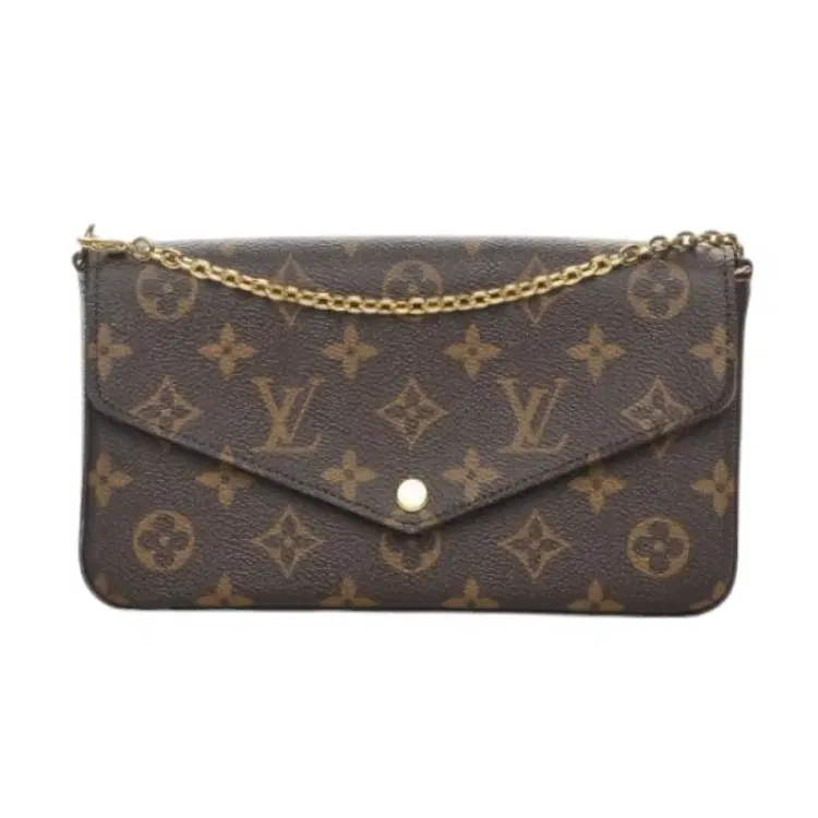 Louis Vuitton Felicie Monogram Canvas Pochette Chain Wallet-Hover-Image