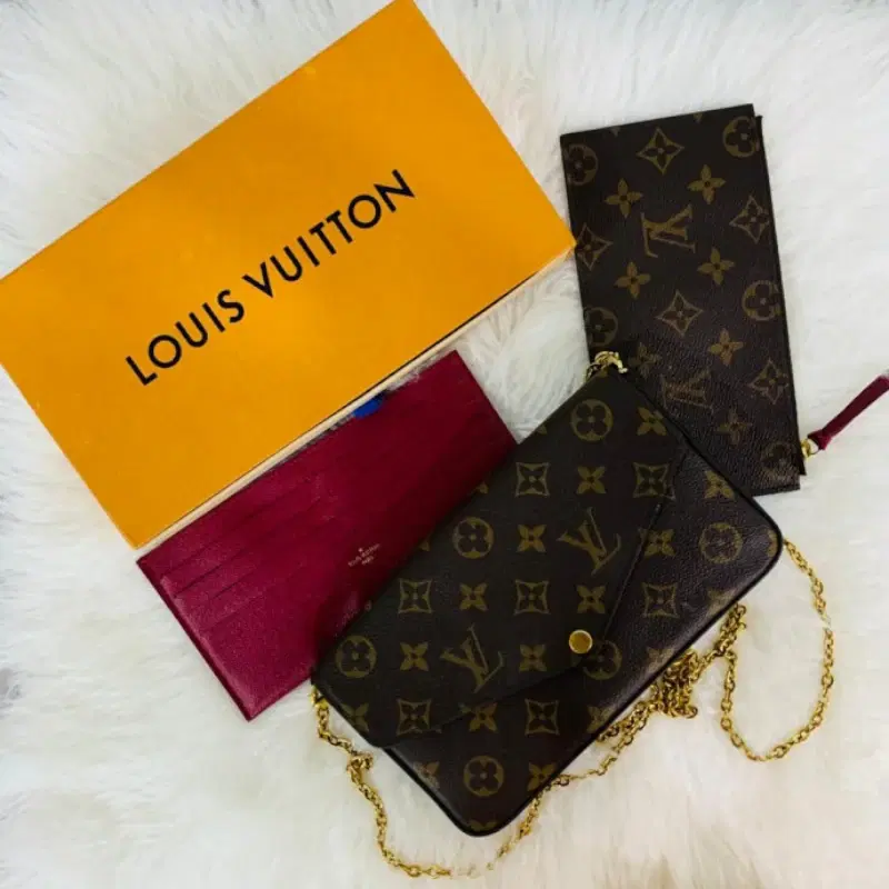 Louis Vuitton Monogram Canvas Felicie Chain Wallet
