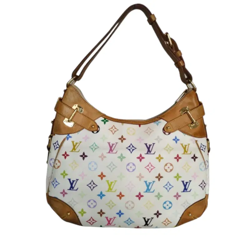 Louis Vuitton White Monogram Multicolore Greta Bag