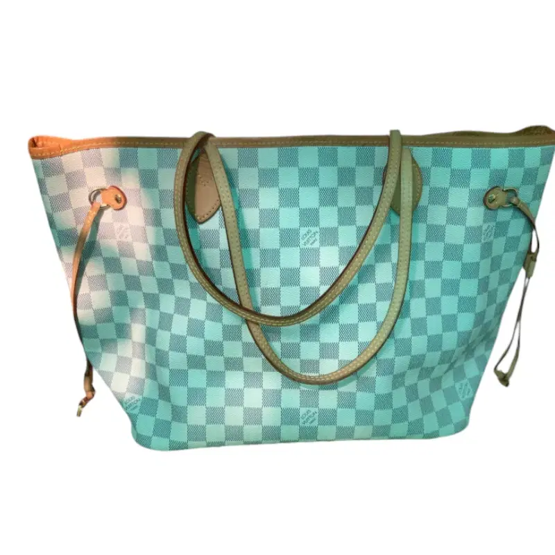 Louis Vuitton Neverfull MM Damier Azur Canvas Tote