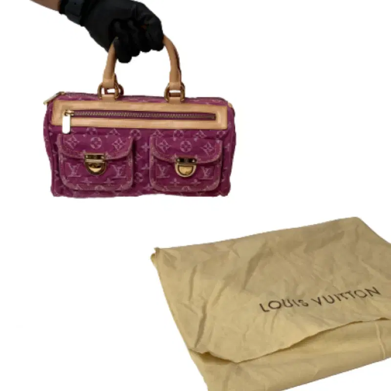 Louis Vuitton Fuchsia Monogram Denim Neo Speedy Bag