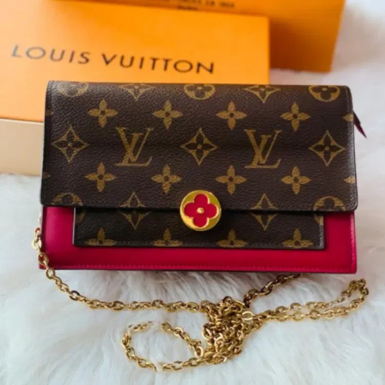 Louis Vuitton Flore Chain Monogram Canvas Wallet-Hover-Image