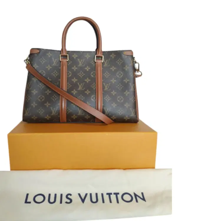 Louis Vuitton Monogram Soufflot MM Caramel Top Handle Bag-Hover-Image