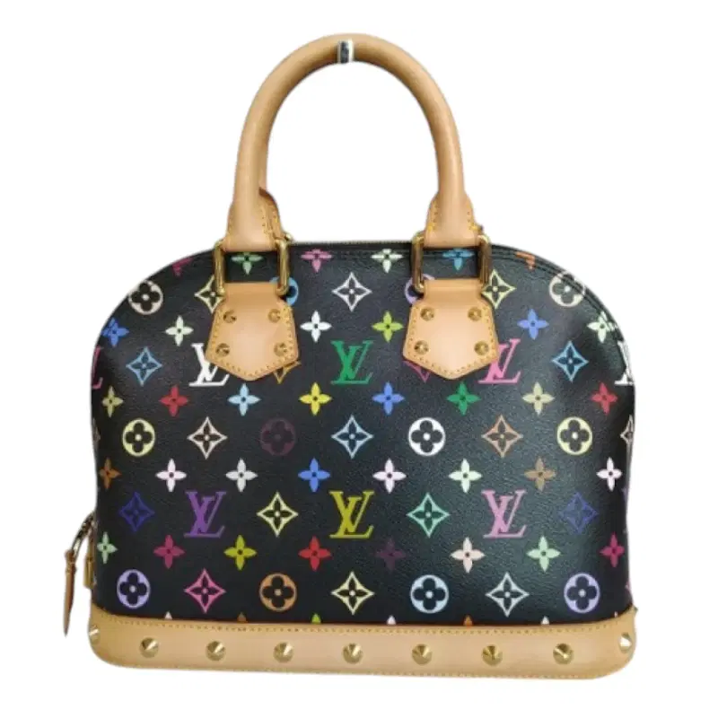 Louis Vuitton Black Monogram Multicolor Alma Bag
