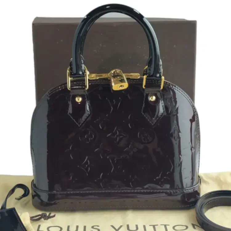 Louis Vuitton Amarante Monogram Vernis Alma BB Bag-Hover-Image