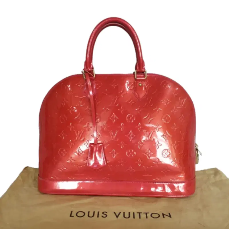 Louis Vuitton Monogram Vernis Red Alma GM Bag