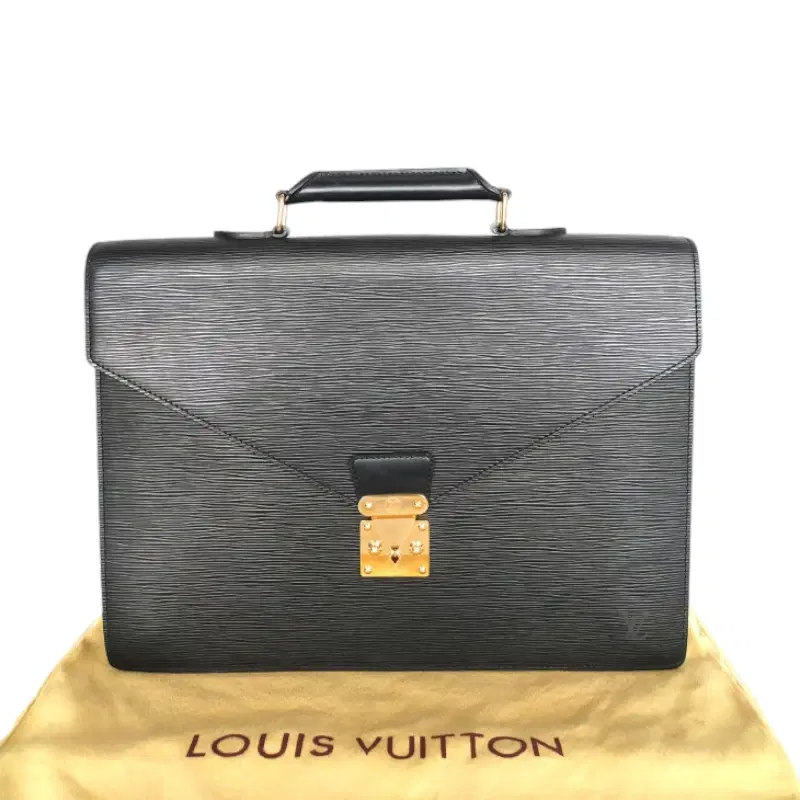 Louis Vuitton Epi Black Leather Ambassador Briefcase