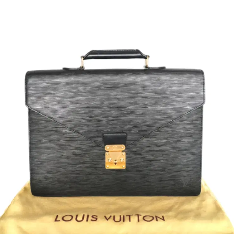 Louis Vuitton Epi Black Leather Ambassador Briefcase-Hover-Image
