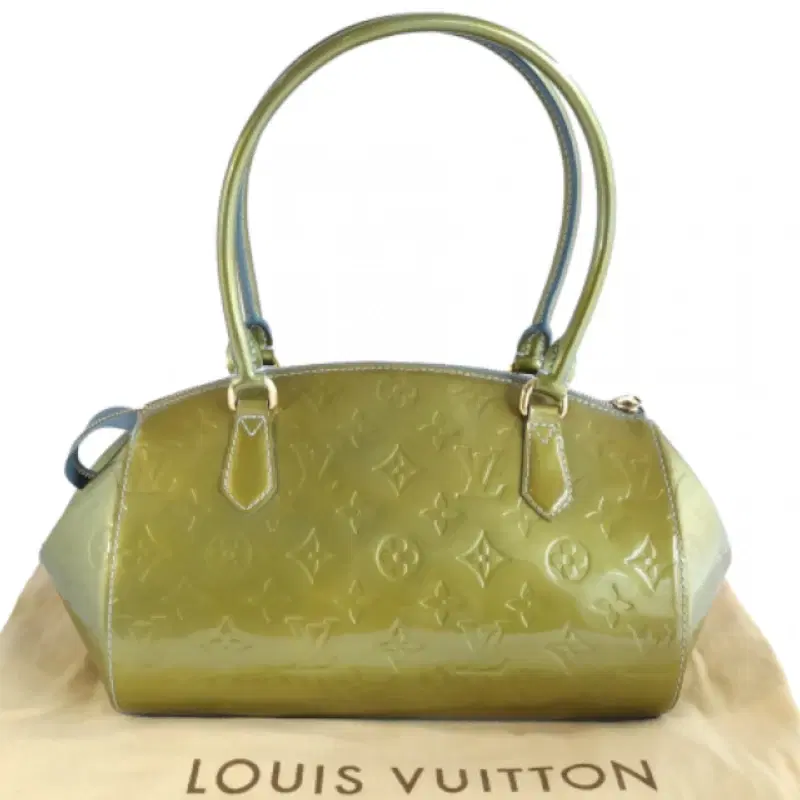 Louis Vuitton Green Vernis Leather Sherwood PM Bag