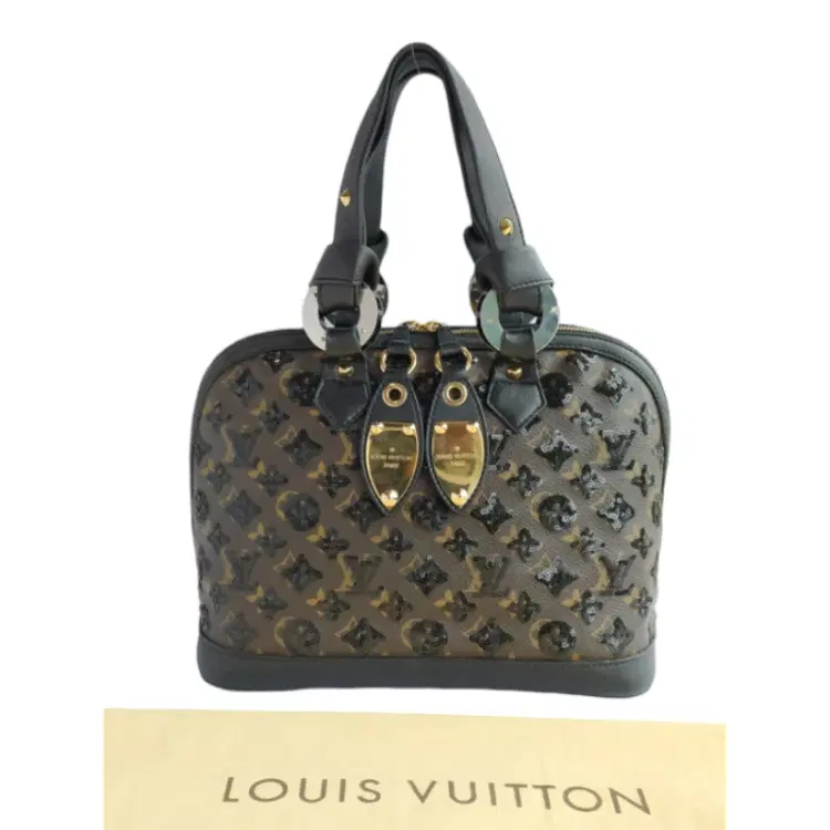 Louis Vuitton Black Limited Edition Monogram Eclipse Alma Bag-Hover-Image