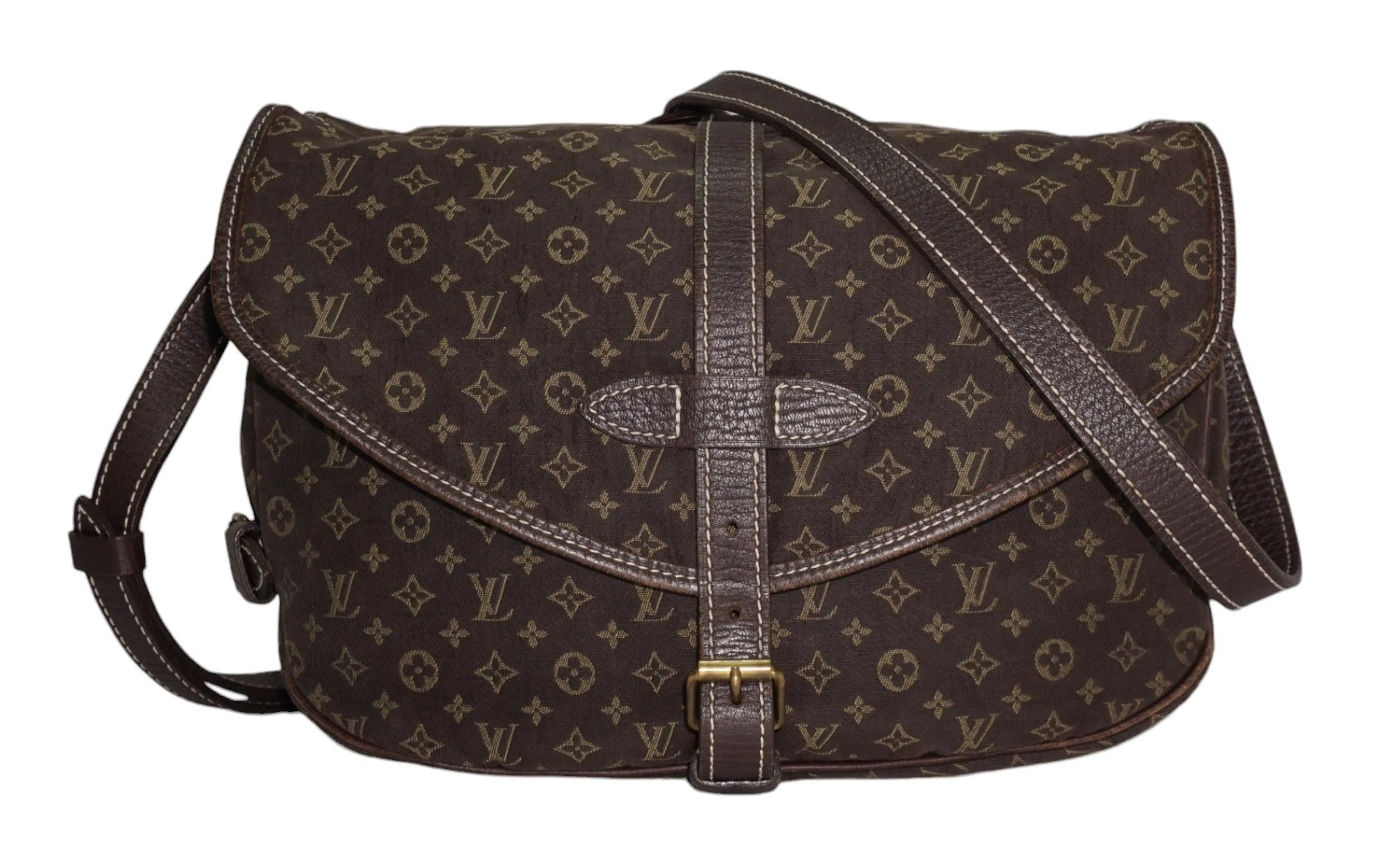Louis Vuitton Monogram Idylle Saumur Brown Shoulder Bag