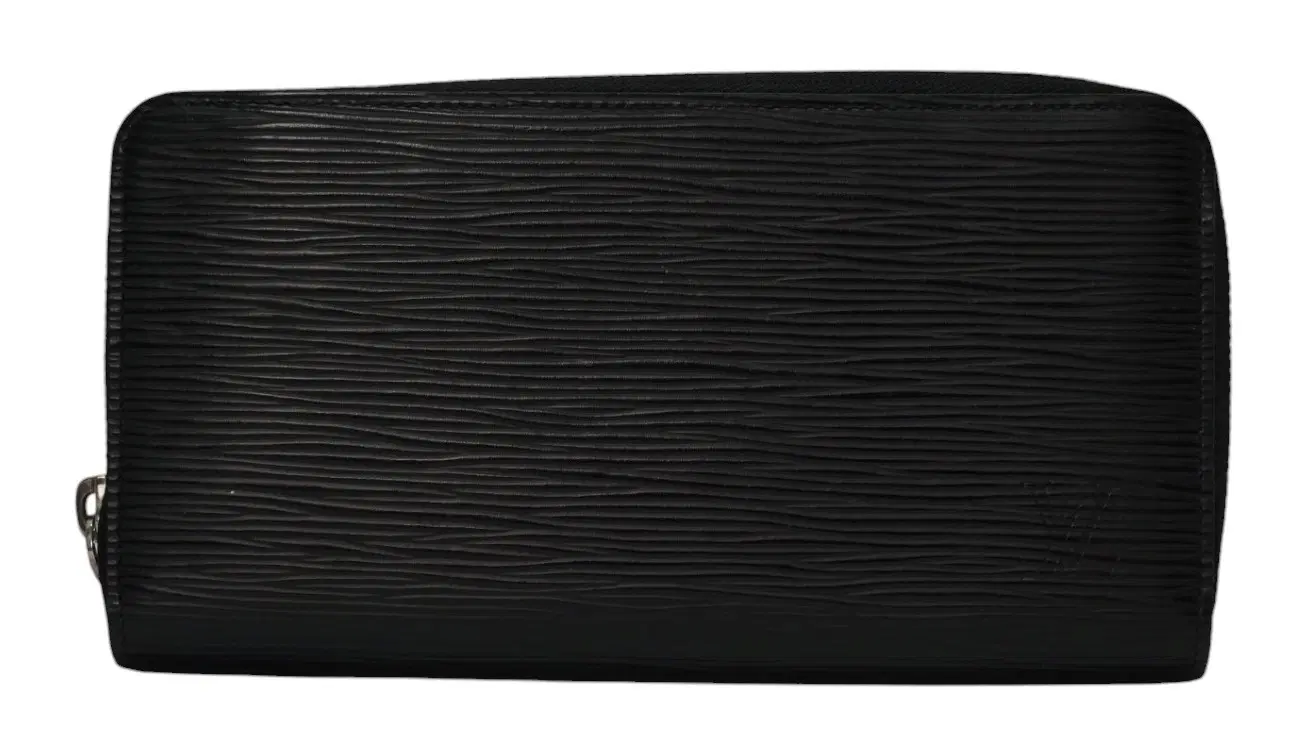 Louis Vuitton Black Noir Epi Leather Long Wallet