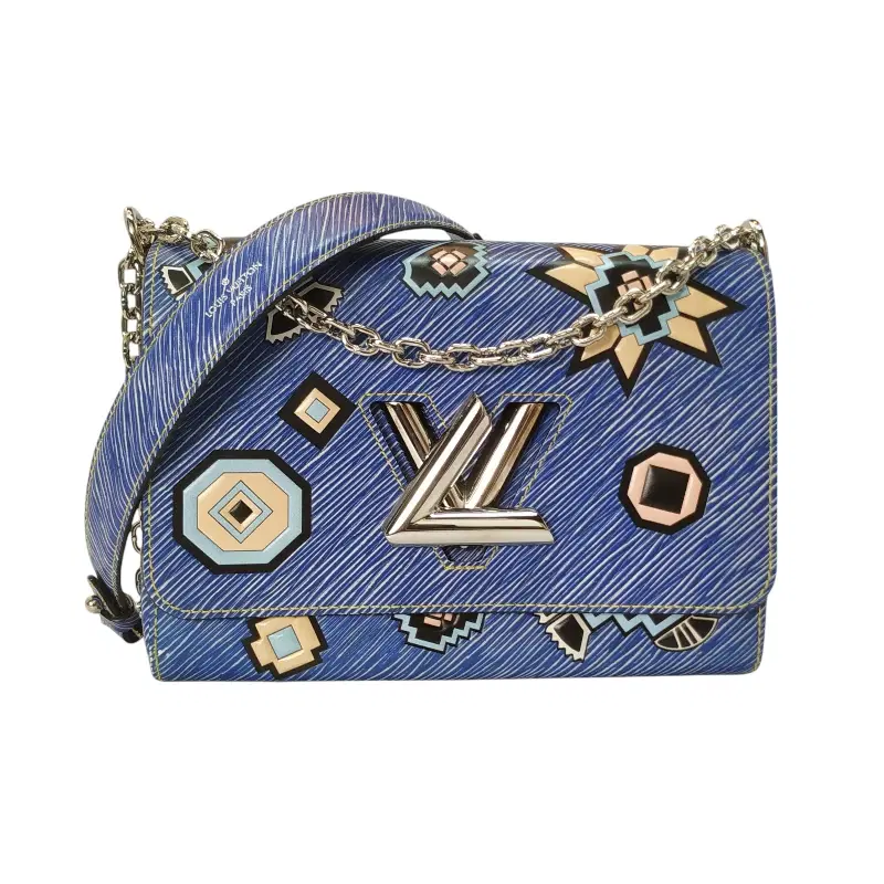 Louis Vuitton Epi Azteque Twist Shoulder Bag MM Denim Light  Shoulder Bag