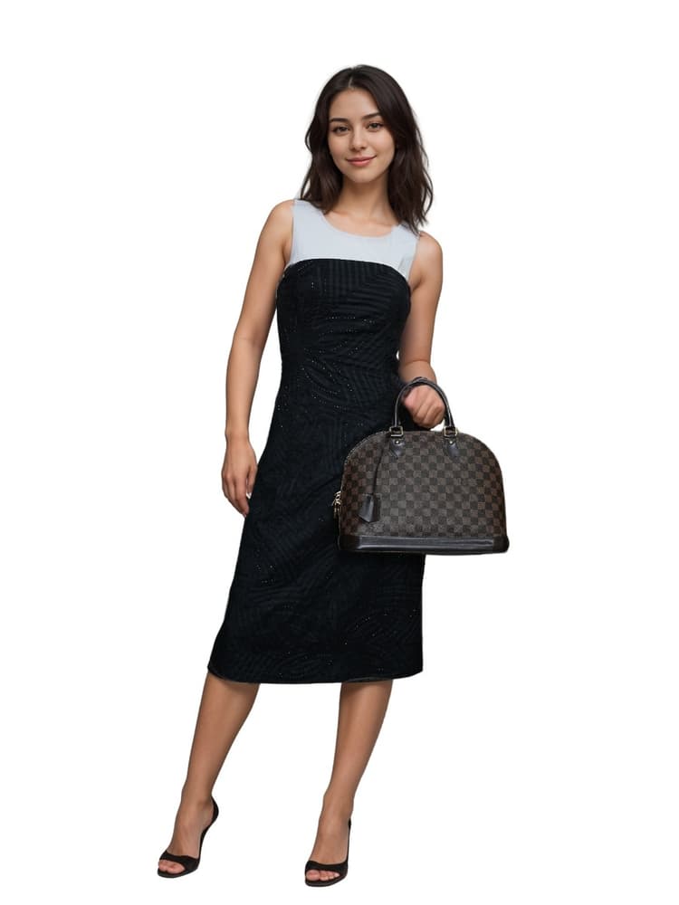 Louis Vuitton Alma MM Damier Ebene Handbag-Hover-Image